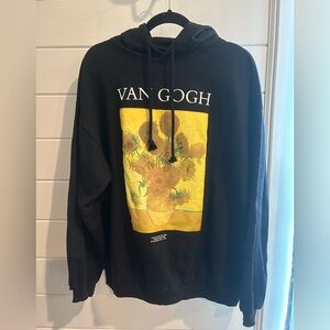 Pull&Bear Van Gogh “Sunflowers” hoodie in size L